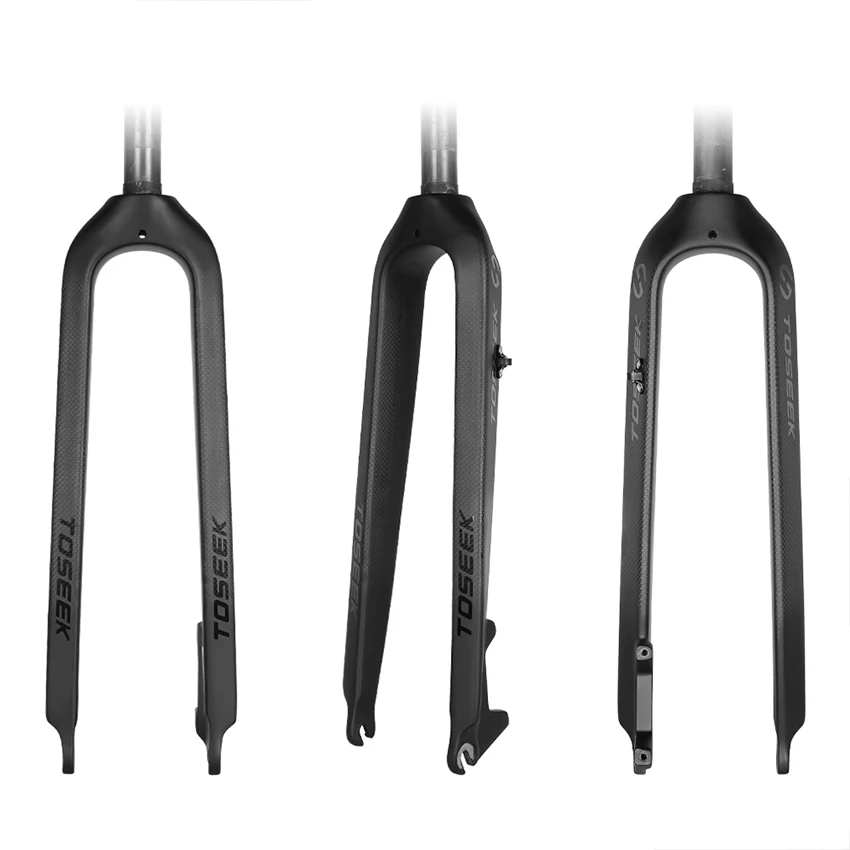 TOSEEK Mtb Rigid Bike Fork 27.5 29er Disc Brake Front Fork Manufacturers Carbon Front Fork For Mountain Bike
