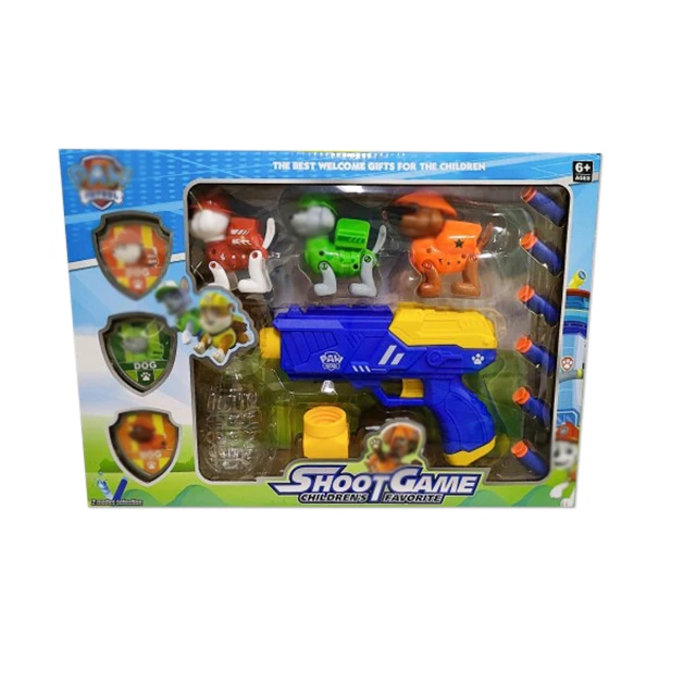 Barking dog rescue team soft bullet gunner move eat chicken 98k model shooting ground stall children toy boy