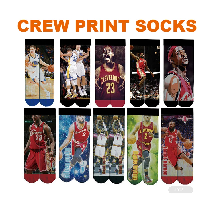 RJ-II-0074 custom sublimation print basketball 3d socks 3d basketball socks