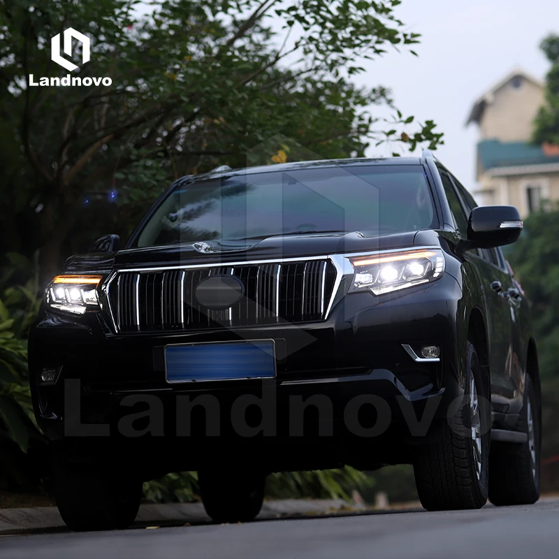 Landnovo whole sale auto parts car light for Toyota Pardo 2018-2021 assembly led head light head lamp