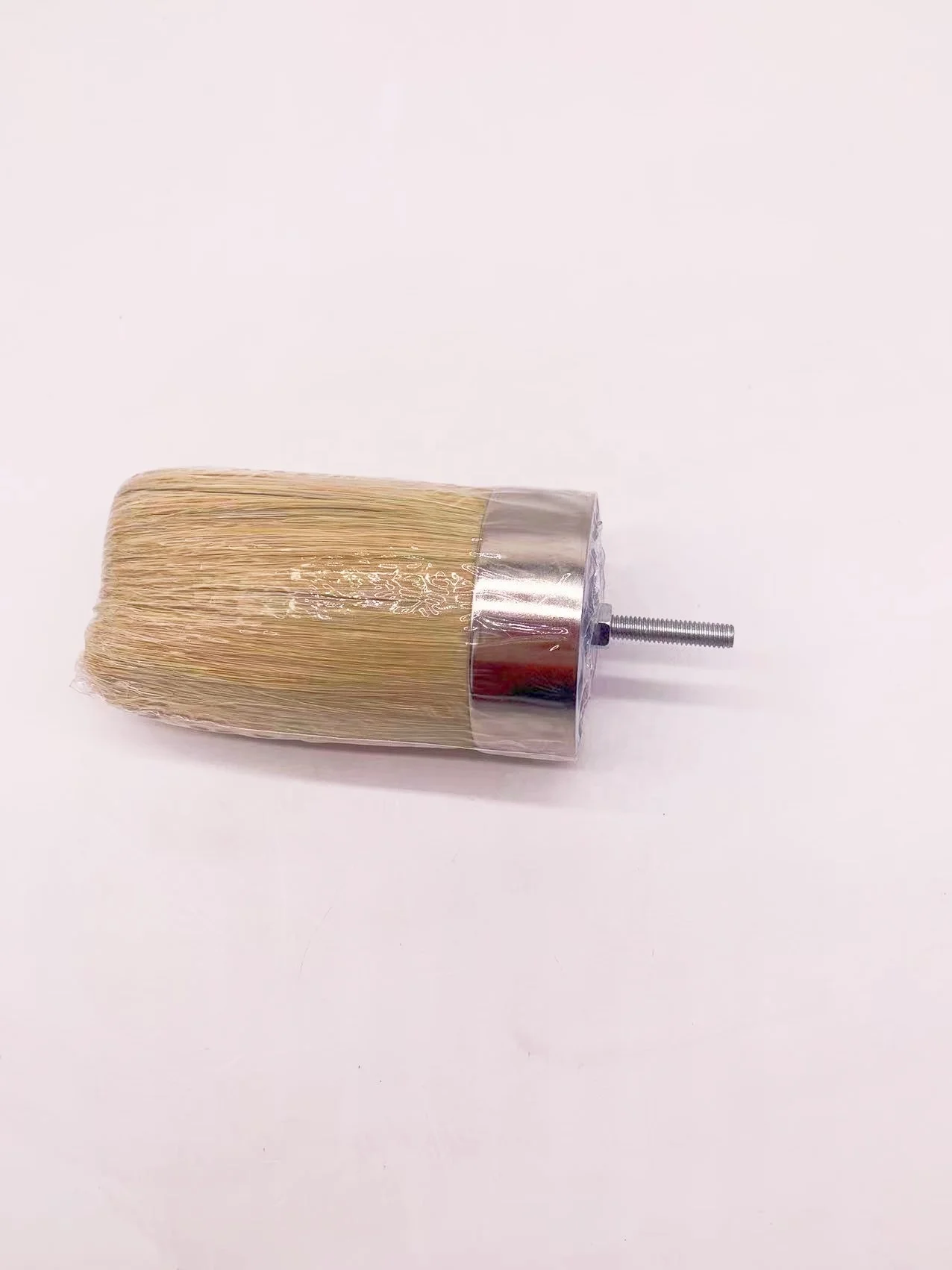 Striker brush head in pure bristle with nut and bolt