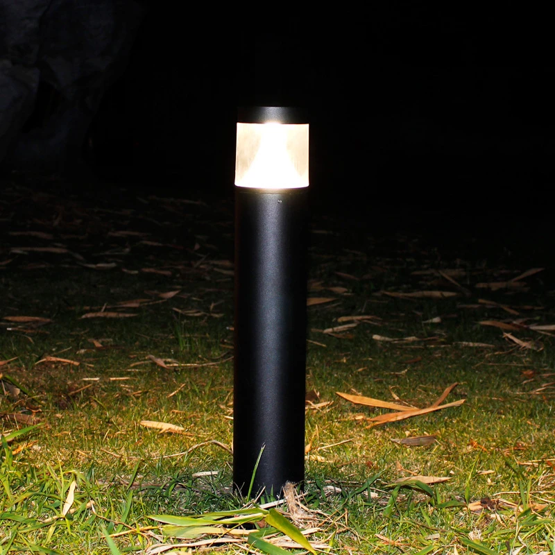  Cylindrical elegant brightness outdoor classic SMD IP65 aluminum with acrylic 6W 9W 12W LED bollard
