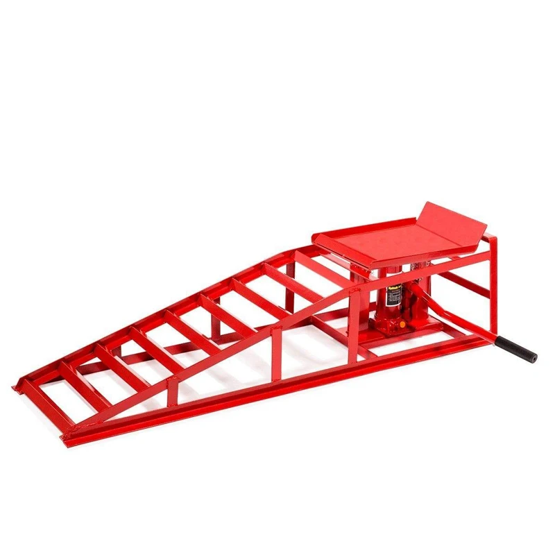 Economic 5000kgs Portable Hydraulic Ramps Metal Vehicle Auto Car Maintenance Ramp