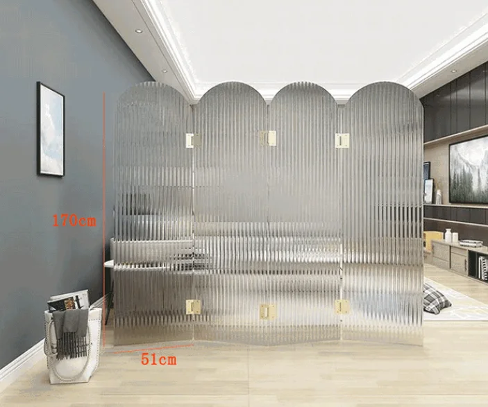 Transparent Partition Bathroom Hallway Livingroom Modern Simple Acrylic Mobile Screen