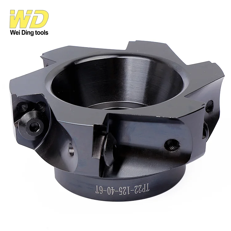 TPKN2204 Face Mill TP16 50 22 4T Indexable Face Milling Cutter Right Angle Square Shoulder TP Face Mill Shell Mill