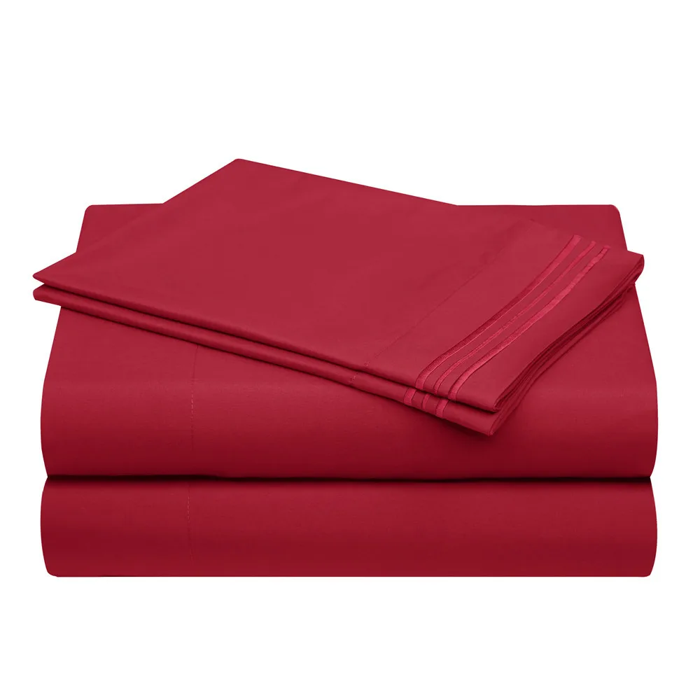 Wholesale Bed Sheets Cotton 4PCS Fitted sheet Set Pure Cotton Bedding Sets