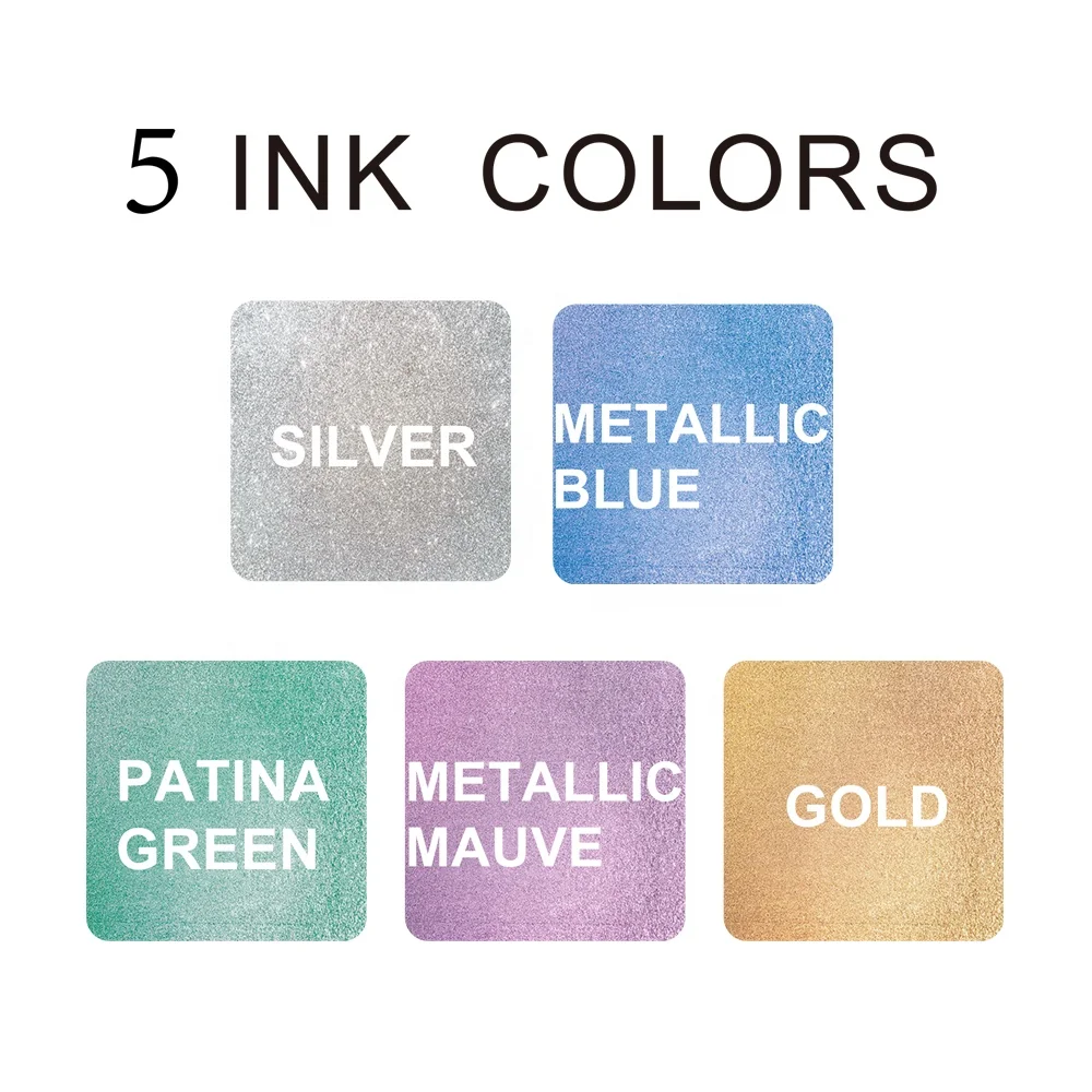 Metallic Color Highlighter Collection: Non-Toxic Designs for Office and School Aesthetics