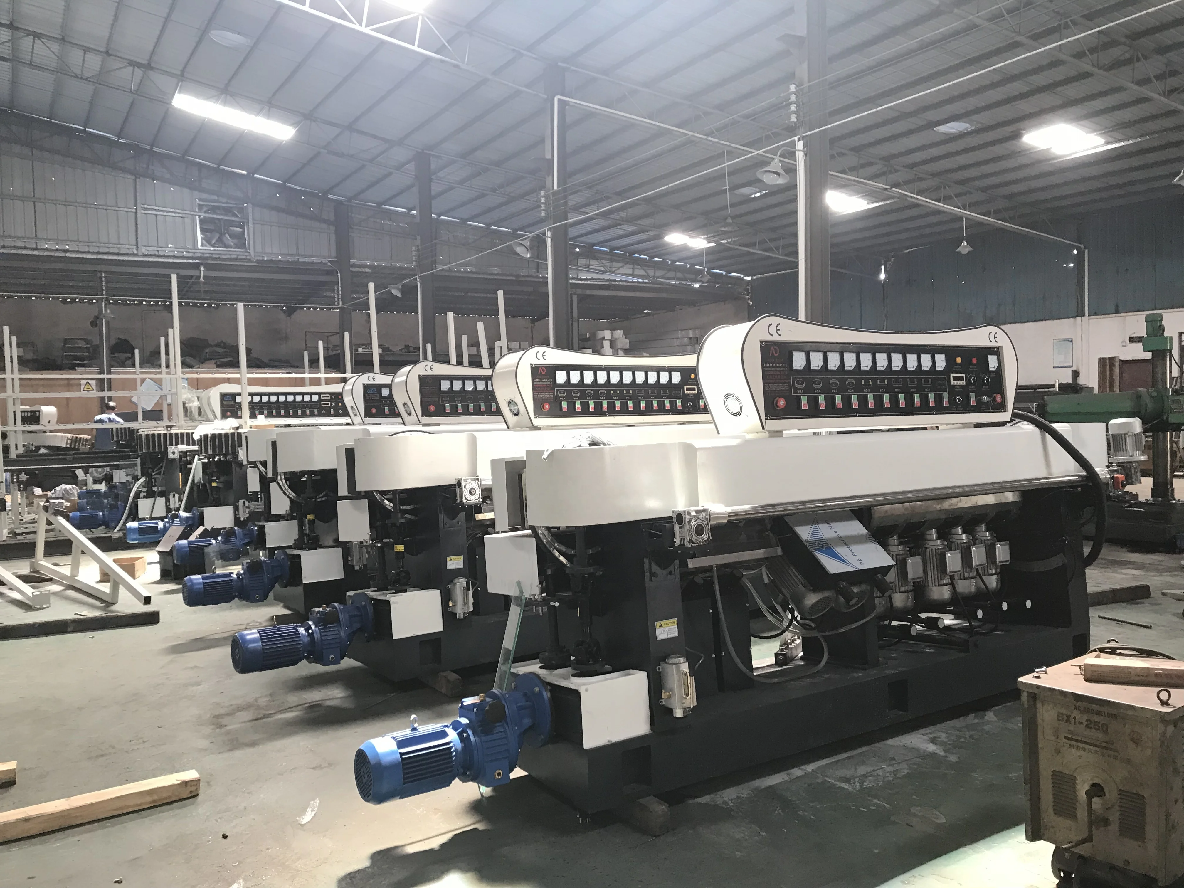 45 angle glass edging machine