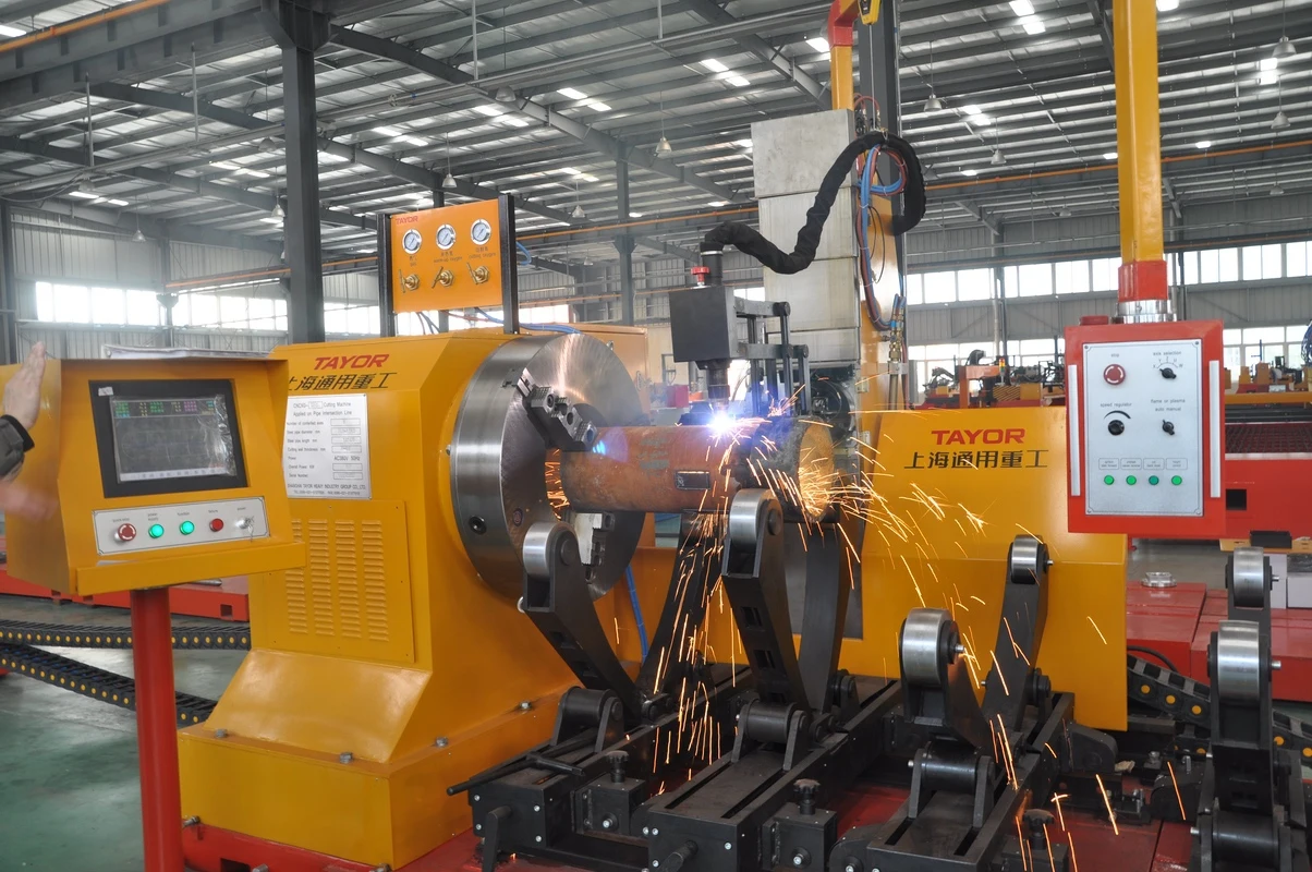 TAYOR heavy duty Cnc plasma pipe cutting machine