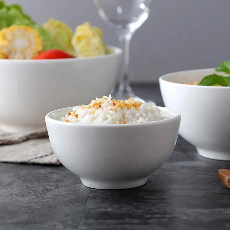 
ceramic white serving bowls porcelain for cereal 