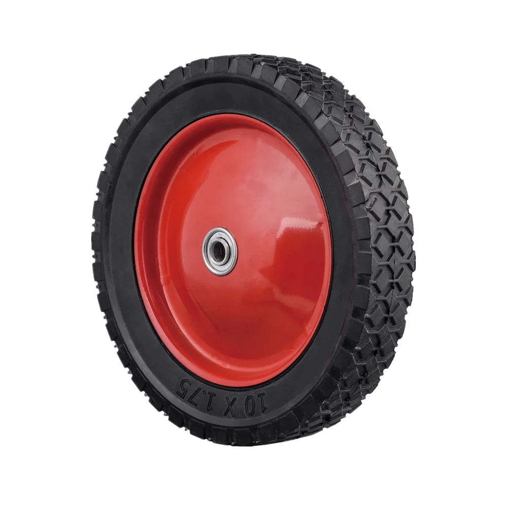 solid rubber wheels 10x1.75 for baby walker,grocery cart wheel