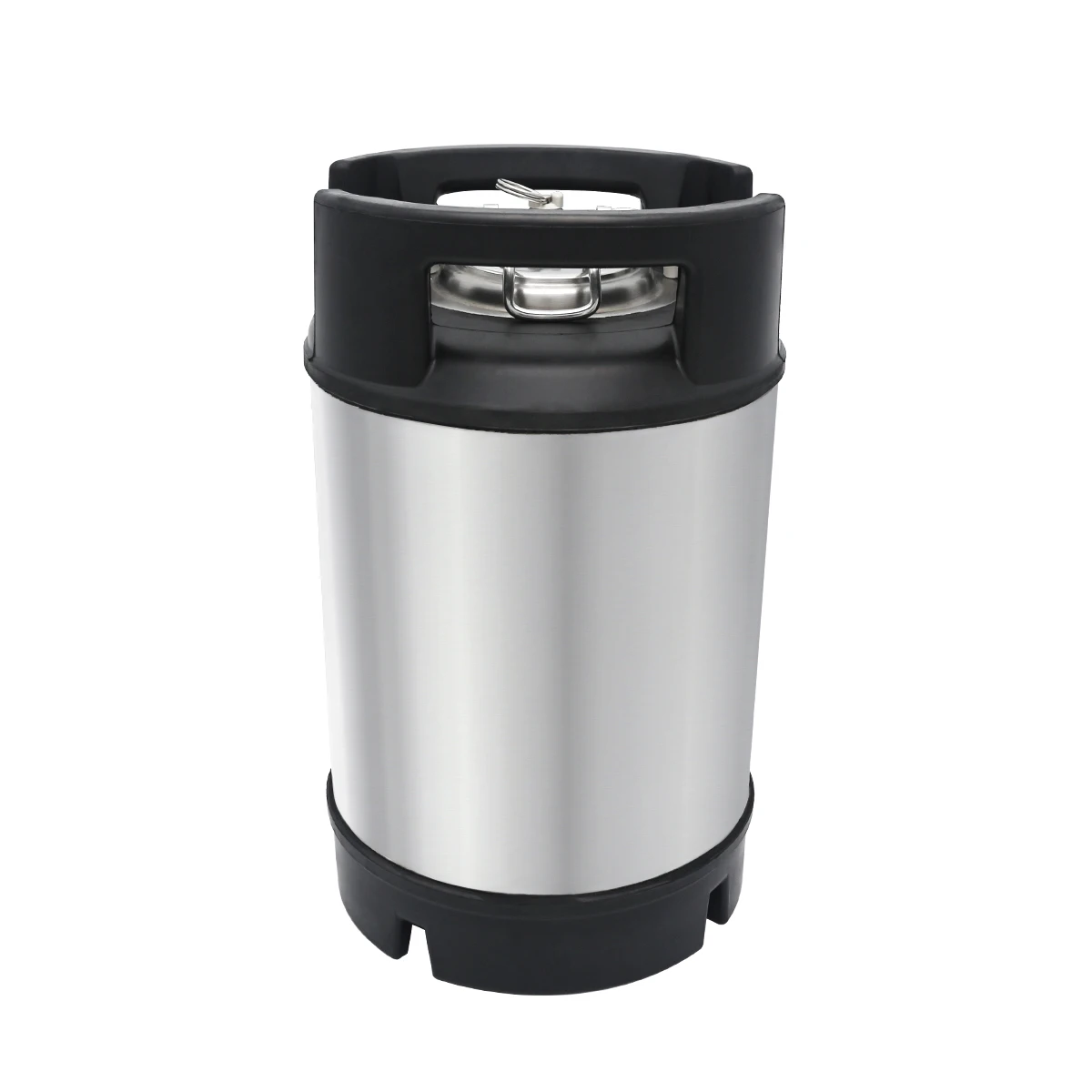 9.5L Beer Keg 304 Stainless Steel Keg Barrel Rubber Handle Ball Lock Cornelius Style