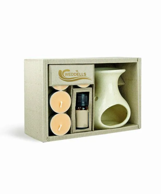 Weddells Ceramic Aroma Burner/Lamp Lemon Grass Oil 10Ml 3 Tea Light Candle Set Of 5 Wholesale Aromatherapy  Essential Oil Burner