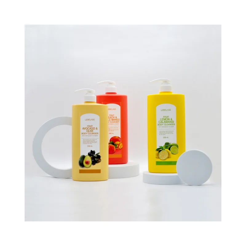 2024 Hot-Selling Korean Body Care Lebelage Fruit Body Cleanser Gel 1000Ml For Adults