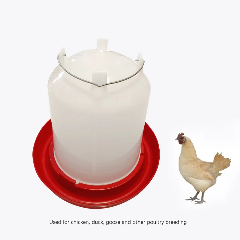 2024 hot Automatic chickens feeder poultry plastic chicken drinker for farm trough waterer drinker feeder chicken water bowl