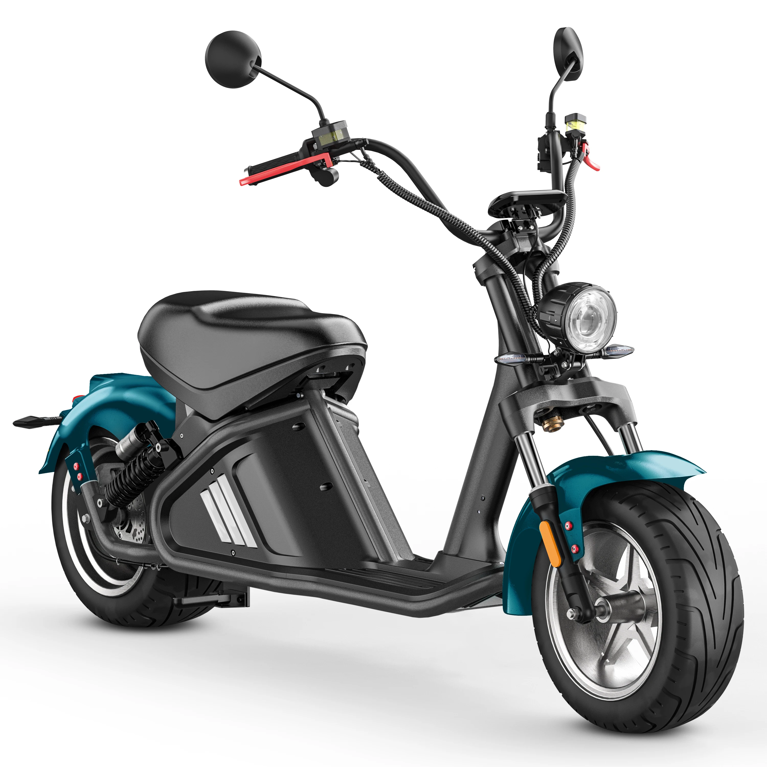 Eahora M2 EEC EU Stock Citycoco Electric Chopper 2000w 14 Inch Fat Tire Citycoco Electric Scooters Motorcycle