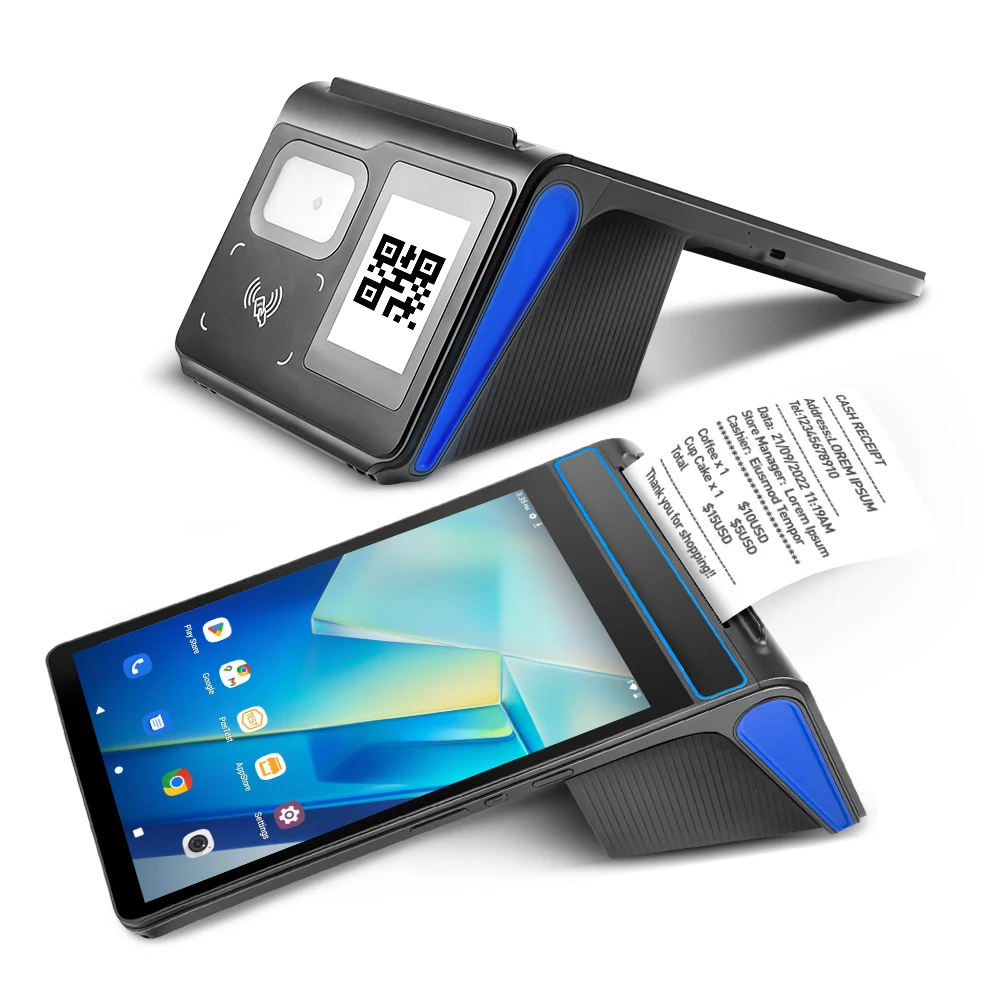 FYJ F1-88 8' 80mm Laundry Cash Register Pharmacy Car Parking Pos System Smart Handheld Pos Android Billing Pos Machine