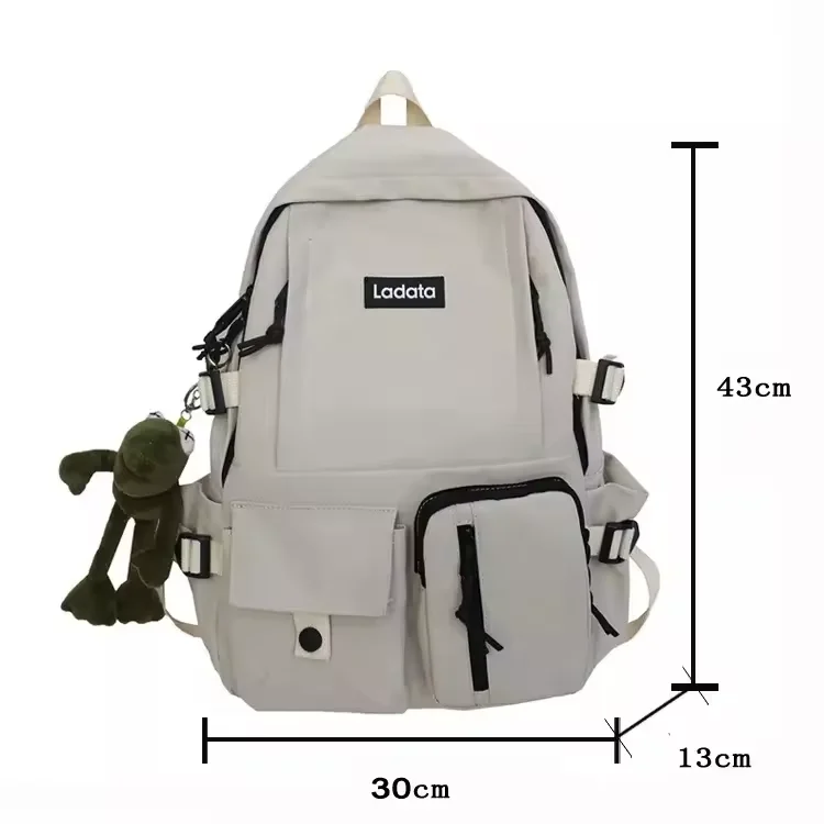 Waterproof Travel Campus Backbag With Logo Pattern For Business Use Large Capacity Pc Material Laptop Backpack For Girls