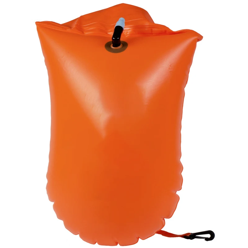 Buffalo Gear eco friendly pvc inflatable durable waterproof dry for safe swimming training tow float open swimmer swim buoy bag