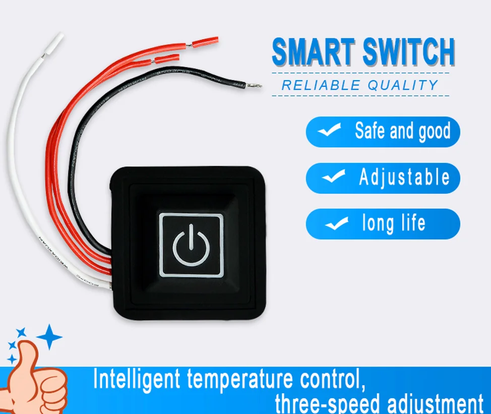 China Best quality temperature sensor NTC power thermistor switch Push Button for heating clothing