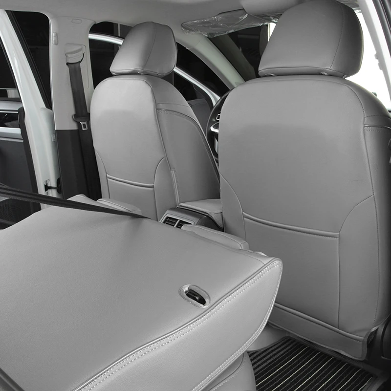 Factory OEM diamond design car interior gray Nappa/polyurethane/polyvinyl chloride leather made car seat covers