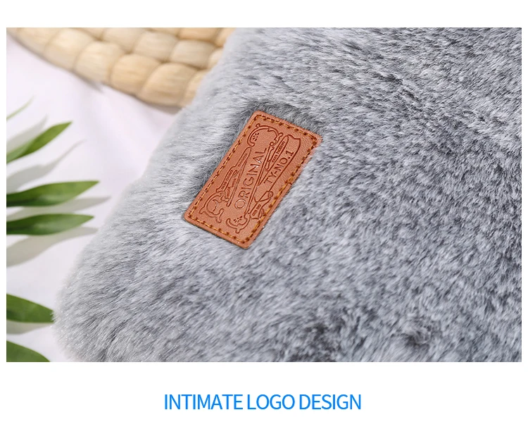 Plush Cloth Hand Warmer Student Hot Water Bottle With Premium Rubber For Pain Relief