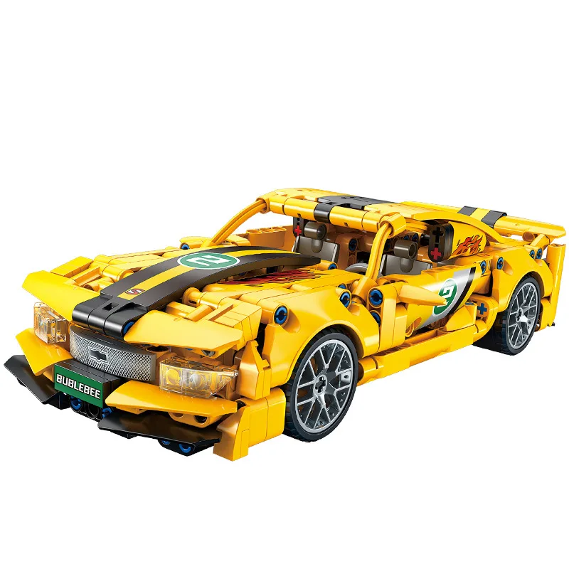 1:18 DIY Technic RC Super Sport Racing Car Model Pull-Back Vehicle with Building Block Car Bricks Toys for Children Boxed Sets