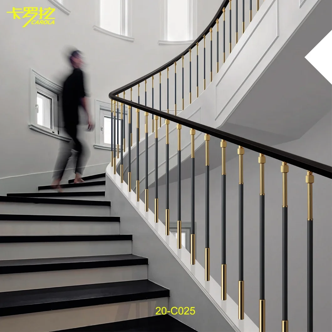 luxury brass material decorative metal spindles for stairs