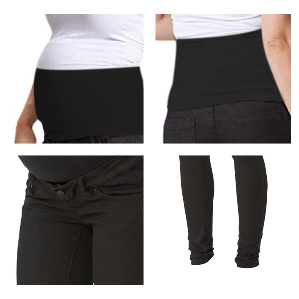 Женские брюки для беременных черные джинсы скинни