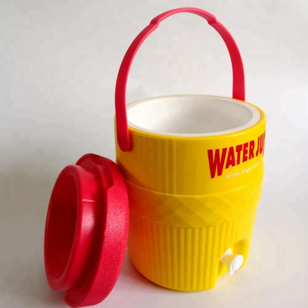 Plastic cooler box for outdoor wine with jug /Beverage/water Bucket Cooler tank (2Gallon/7.6L)