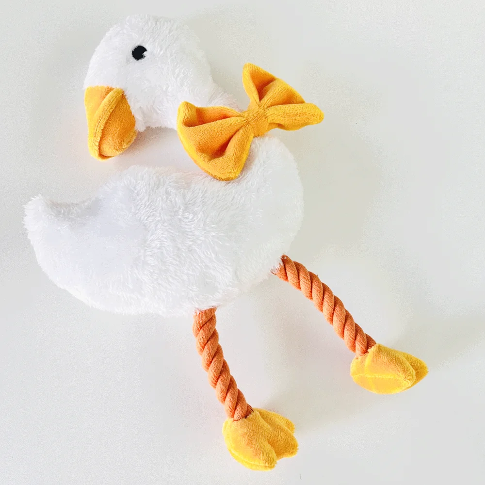 Hot selling duck shape dog toy squeaky pet toy plush