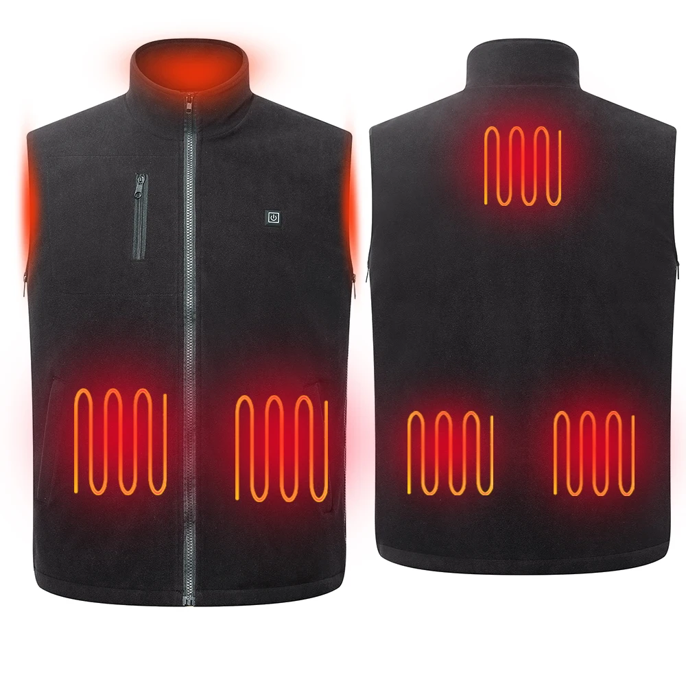 Winter Cold Season Hunting Unisex Men USB Rechargeable Electric Heating Warming Thermal Jacket Heated Vest