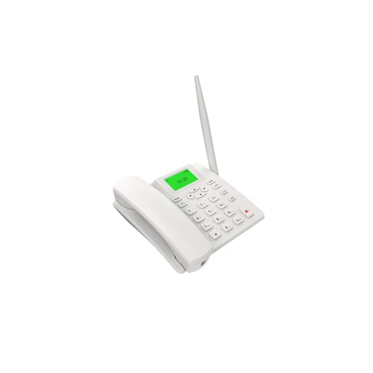 Черный и белый фиксированный беспроводной Настольный телефон с sim-картой