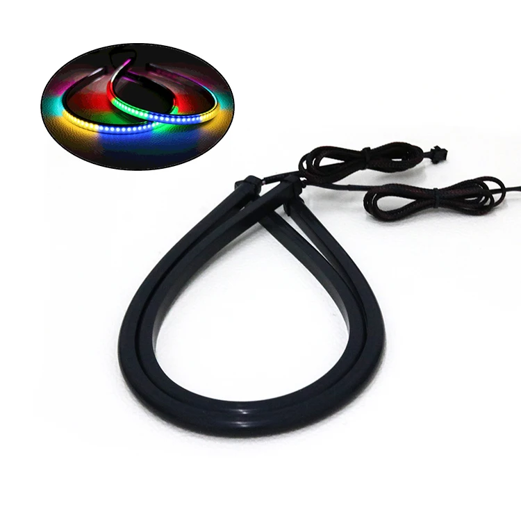 
Waterproof Flowing Flexible Neon smoke universal car retrofit with Switchback DRL chasing LED Tube Strip 