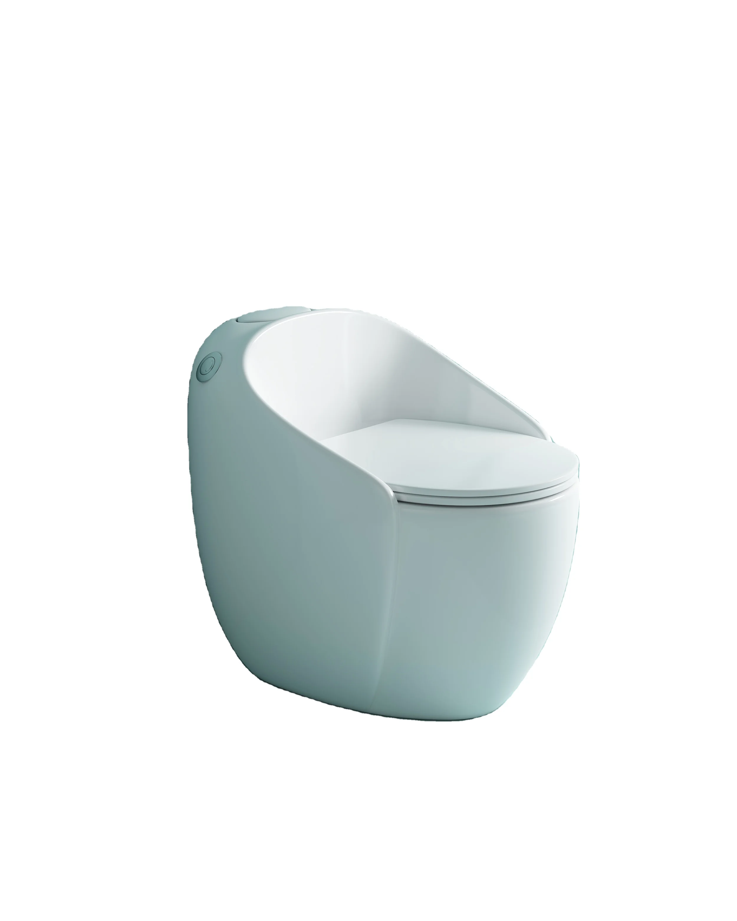 Side-pressing One-part Form Elongated Intelligent Siphon Jet Flushing Dual-Flush one piece toilet