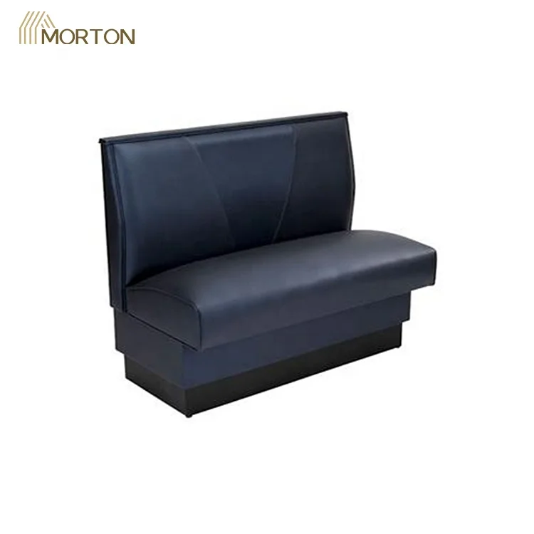 bar furniture imported rebound sponge black PU upholstery seating restaurant booths