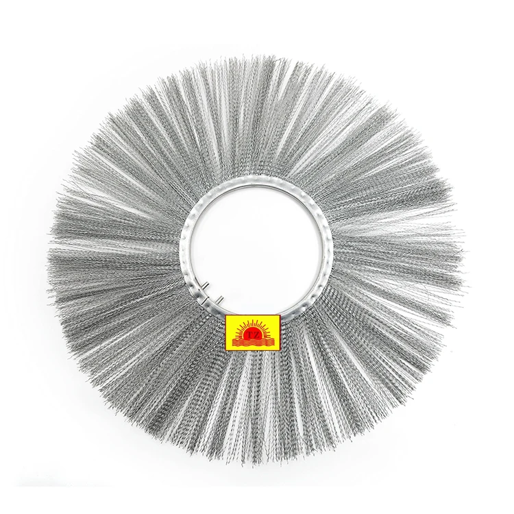 Tianzhu factory high quality steel brush wire wafe brush for cleaning snow sweeper cleaning brush
