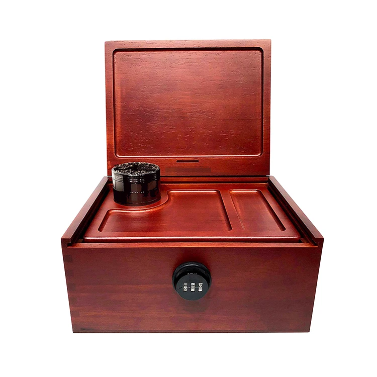 FHbiz Smoking Locking Secret Mobile Smell Proof Stash Box with Large Rolling