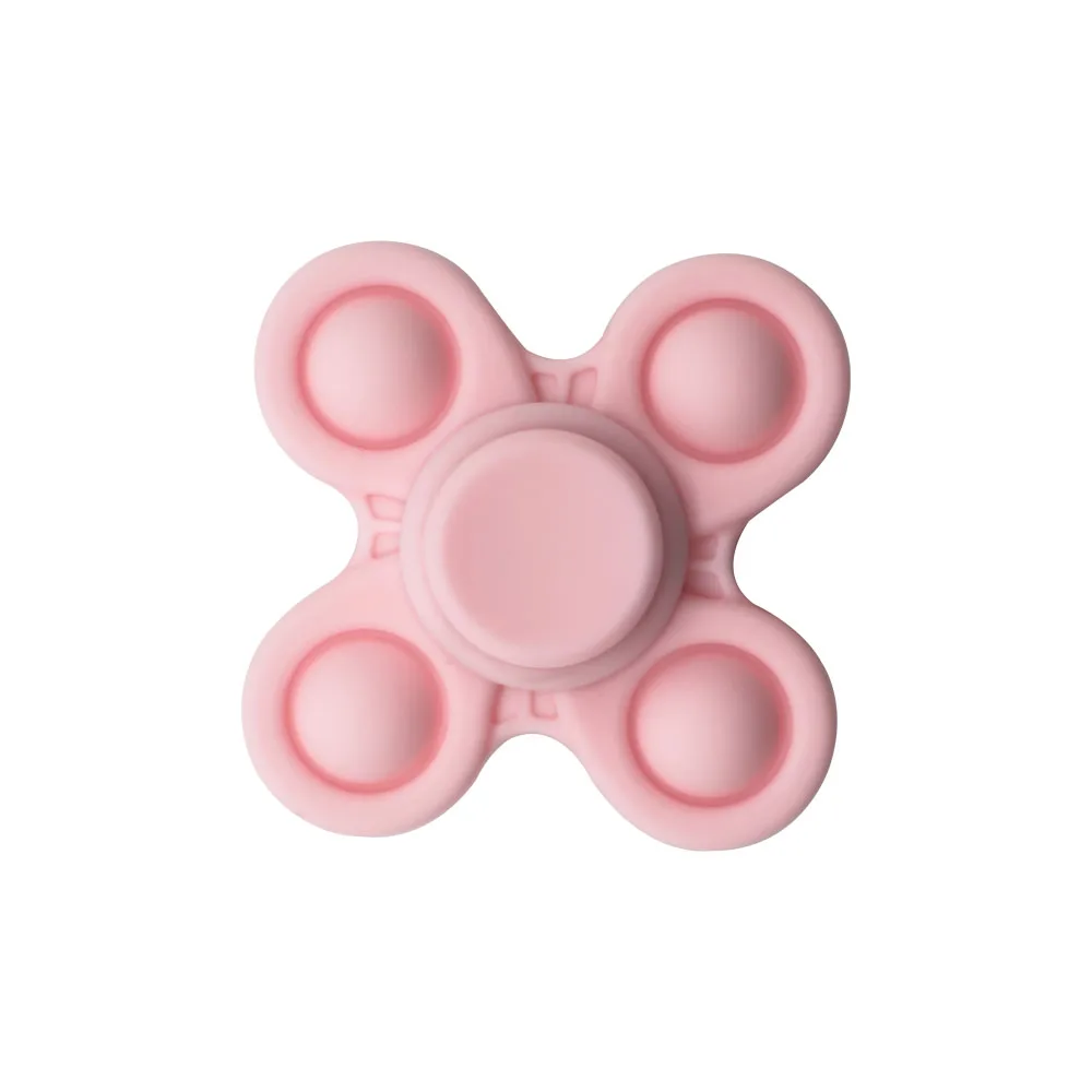 Wholesale Customizable Manual Spinner Toys New Design Decompression Bubble Silica Gel Fidget Spinner Made in China