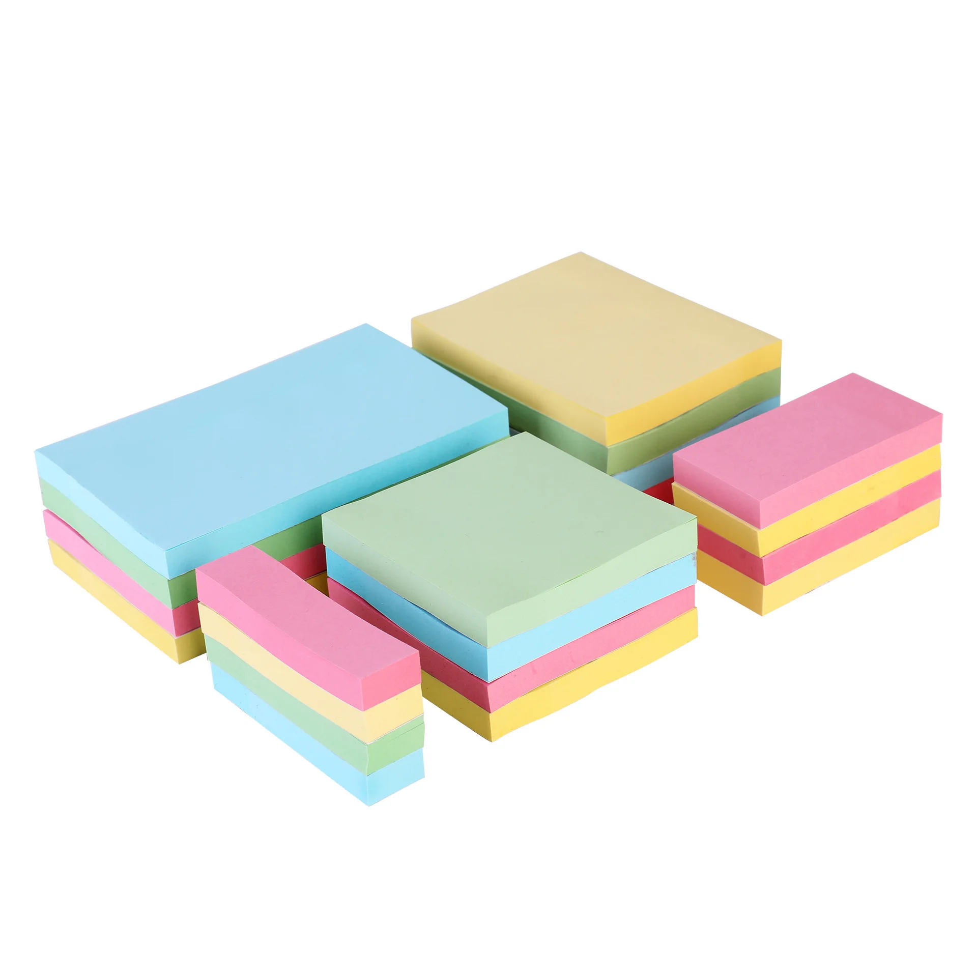 Wholesale Colorful Sticky Notes Cute Reuse Note Book Simple Sticker Index Sticker