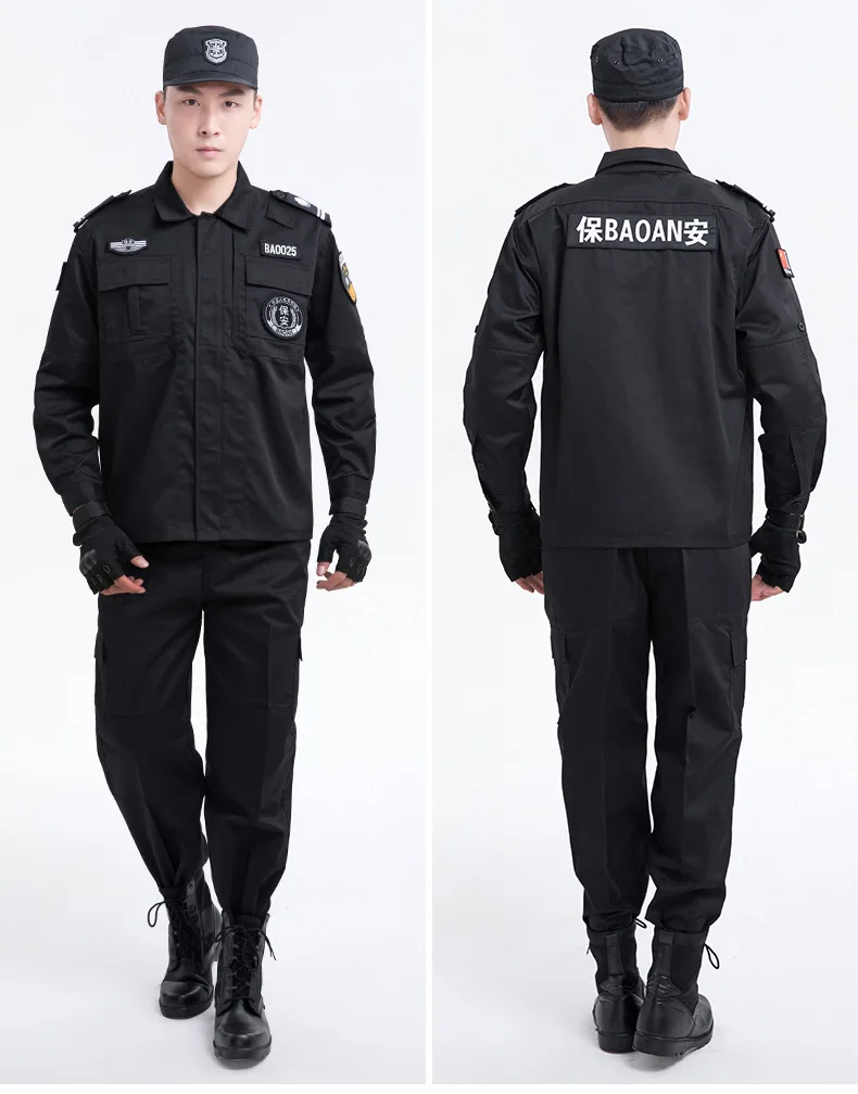New wholesale spring and autumn security training uniform suit work clothes short sleeve long sleeve clothing