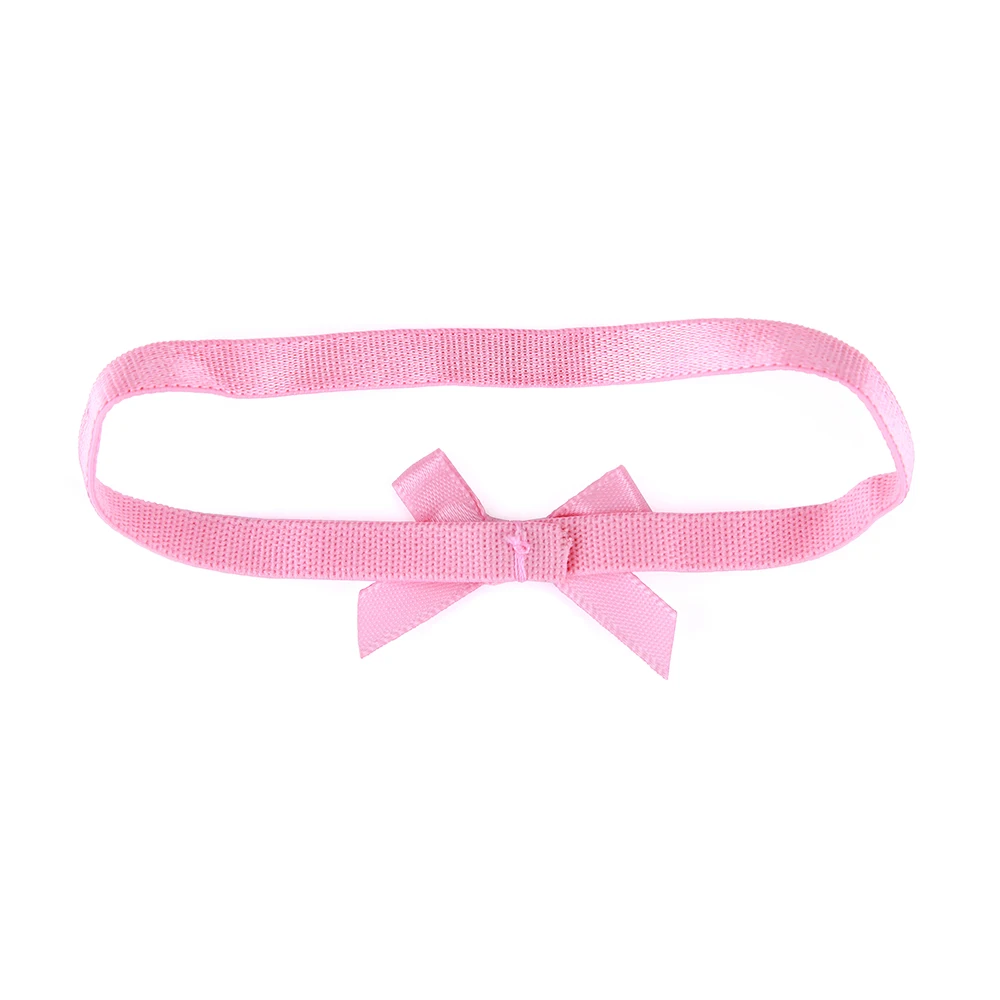 Pink Packaging Ribbon Bow Gift Packaging Elastic Ribbon With Bow Elastic Stretch Loop Ribbon Bows