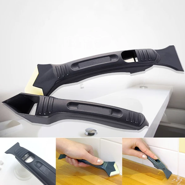 3 Piece Silicone Sealant Remover & Smoothing Kit Caulk Removal Tool