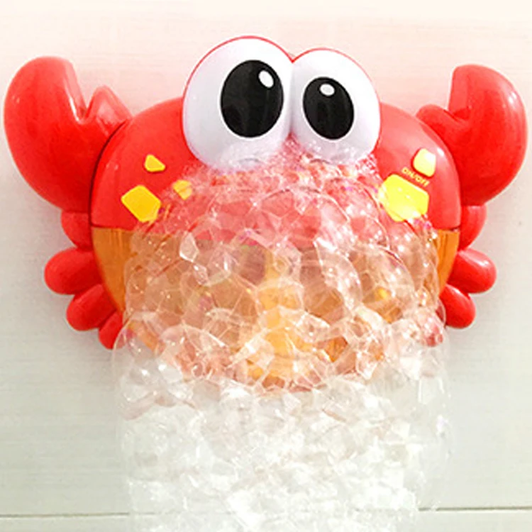 
very attractive design crab bubble toys with music animal baby bath toy 