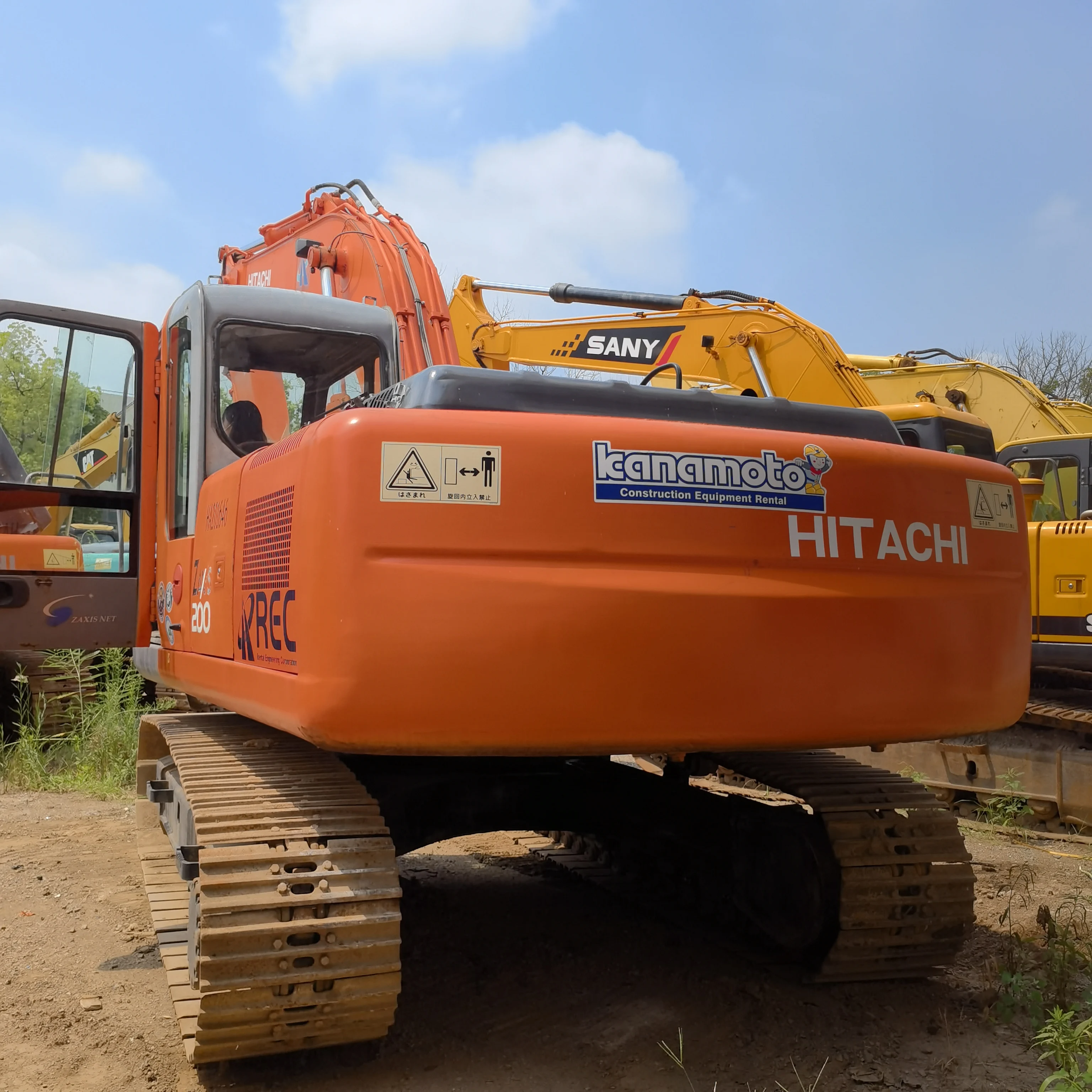 Японский бренд подержанный экскаватор Hitichi ZX200 копальная машина для дорожных работ оригинальное строительство
