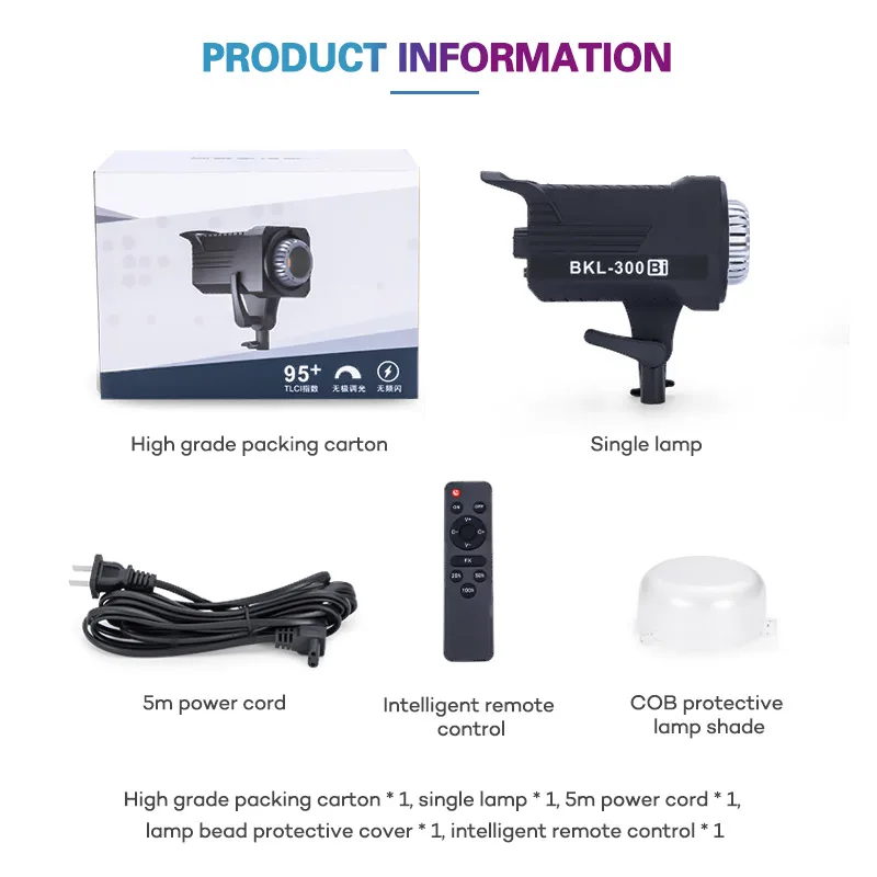 BKL-400Bi 170w 3200-5600K hot selling led video light professional audio video lighting equipment