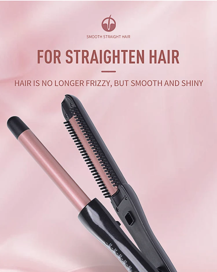 Профессиональные 3-дюймовый Резина чувствовать себя утюжок для волос щипцы для завивки волос с зубцы расчески для палочки Быстрый Подогрев волосы щипцы для завивки волос Электрический