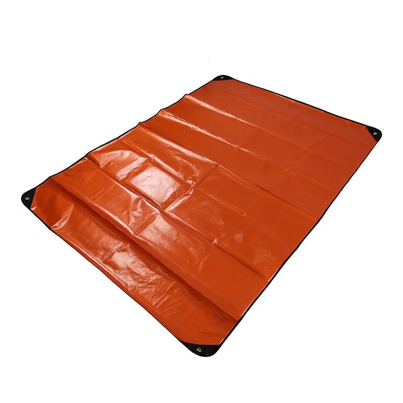 Four Layers Thickening Orange Waterproof Tear Resistant Reusable Survival Emergency Thermal Blanket
