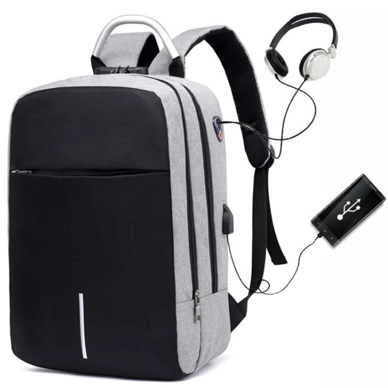 custom logo conference travel usb Charging waterproof business smart Office backbag bagpack laptop back bag pack backpack