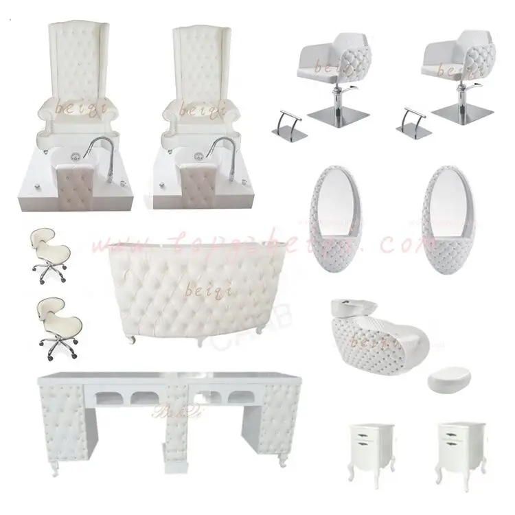 
Good quality nail salon furniture set pink ins style manicure table pedicure foot spa chair 